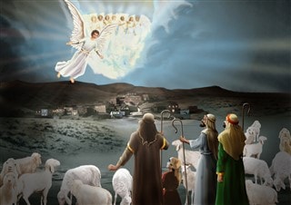 Os anjos trazem boas novas aos pastores